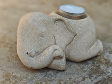 Elephant Shaped Stone Candle Holder