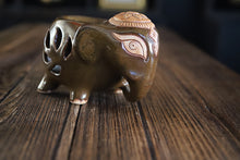 Elephant Shaped Essential Oil Burner with Floral Motifs