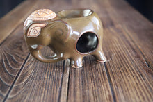 Elephant Shaped Essential Oil Burner with Floral Motifs