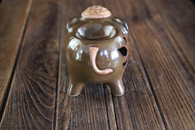 Elephant Shaped Essential Oil Burner with Floral Motifs