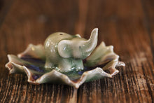 Elephant and Leaf Incense Stick Holder