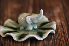 Elephant and Leaf Incense Stick Holder