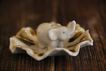 Elephant and Leaf Incense Stick Holder