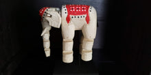 Handcrafted White Thai Elephant Sculpture
