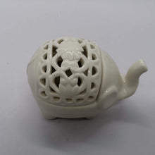 White Ceramic Elephant Incense Holder