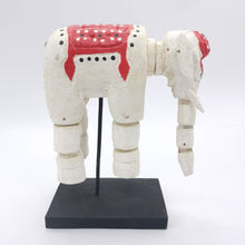 Handcrafted White Thai Elephant Sculpture