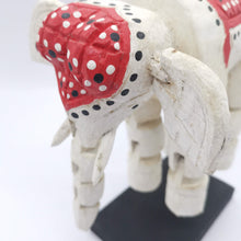 Handcrafted White Thai Elephant Sculpture