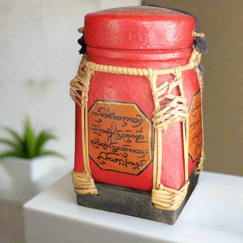Hand-Painted Decorative Rice Box Medium Size