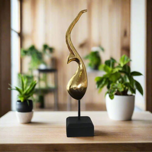 Golden Chor Fah Wood Handicraft Statue
