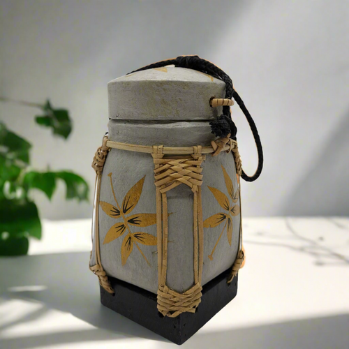 Hand-Painted Decorative Rice Box