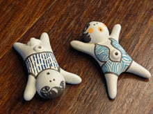 Beach-Themed Man and Woman Incense Holders
