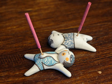 Beach-Themed Man and Woman Incense Holders