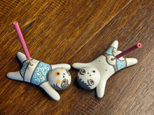Beach-Themed Man and Woman Incense Holders