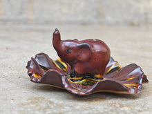 Elephant and Leaf Incense Stick Holder