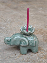 Ceramic Elephant Incense Stick Holder