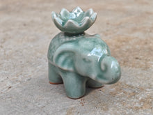 Ceramic Elephant Incense Stick Holder