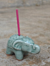 Ceramic Elephant Shaped Incense Stick Holder